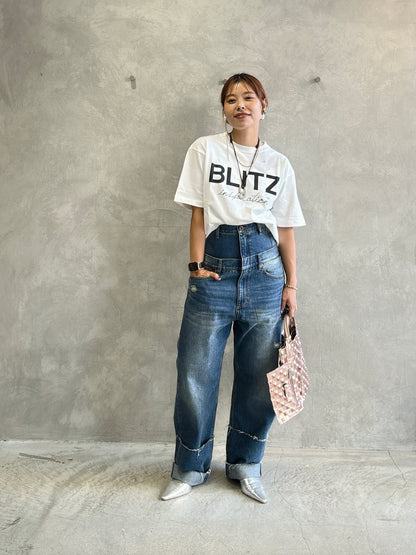 Wウエストデニムパンツ／VERSEAU