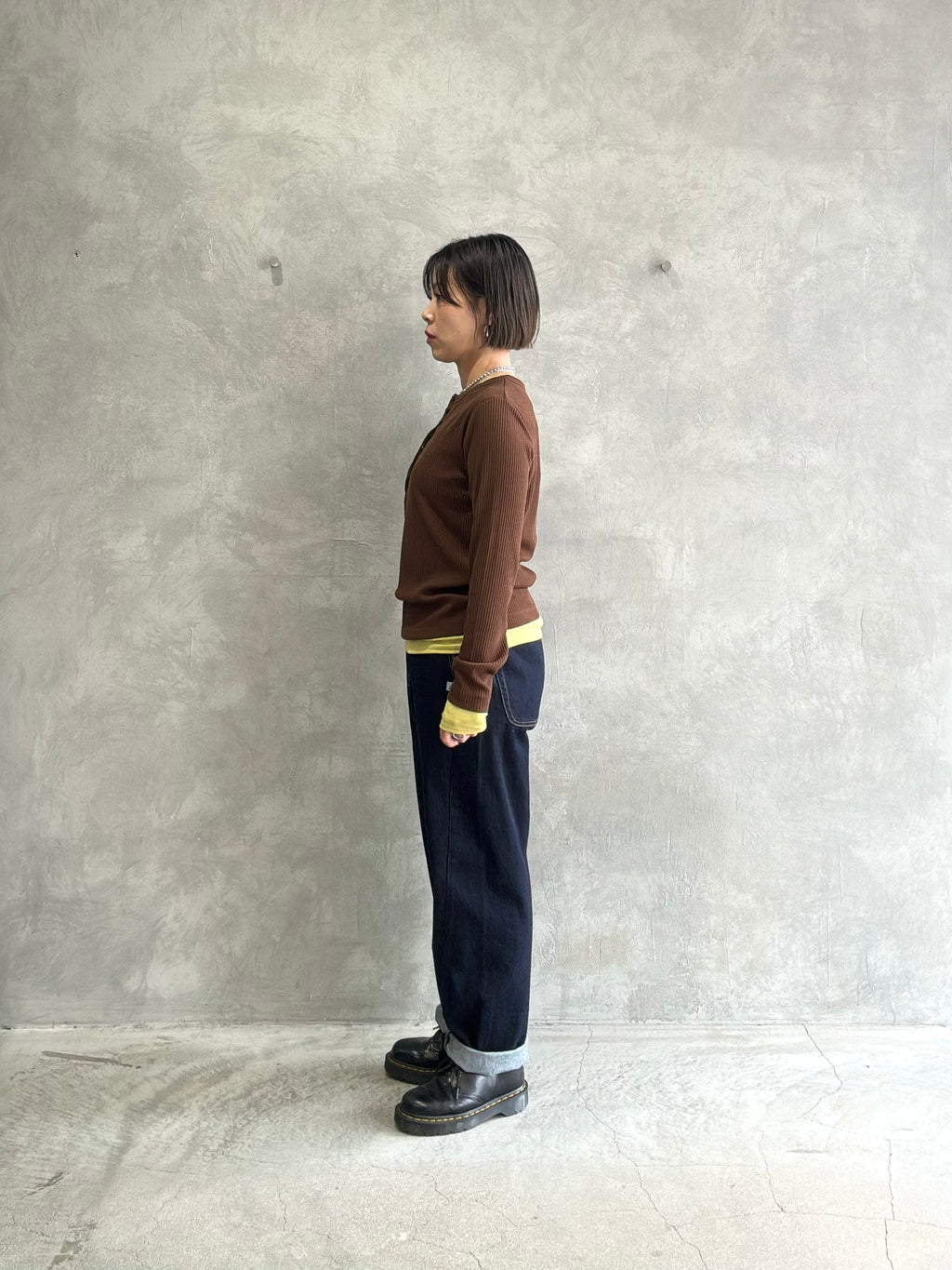 【予約販売】レイヤード調ヘンリーネック／le vent souffle