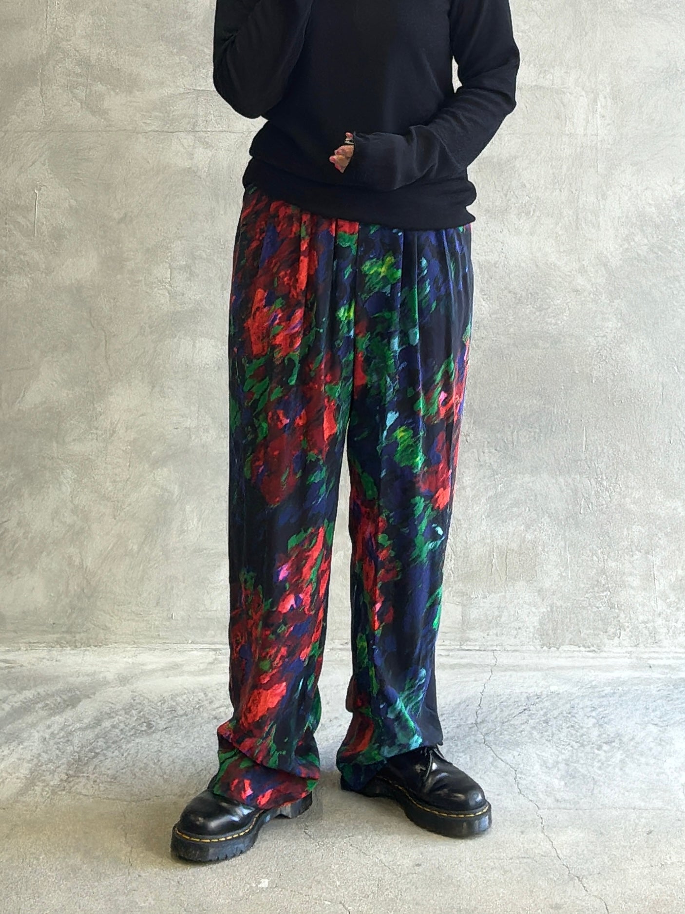 プリントイージーパンツ／8613504／LE MÉLANGE