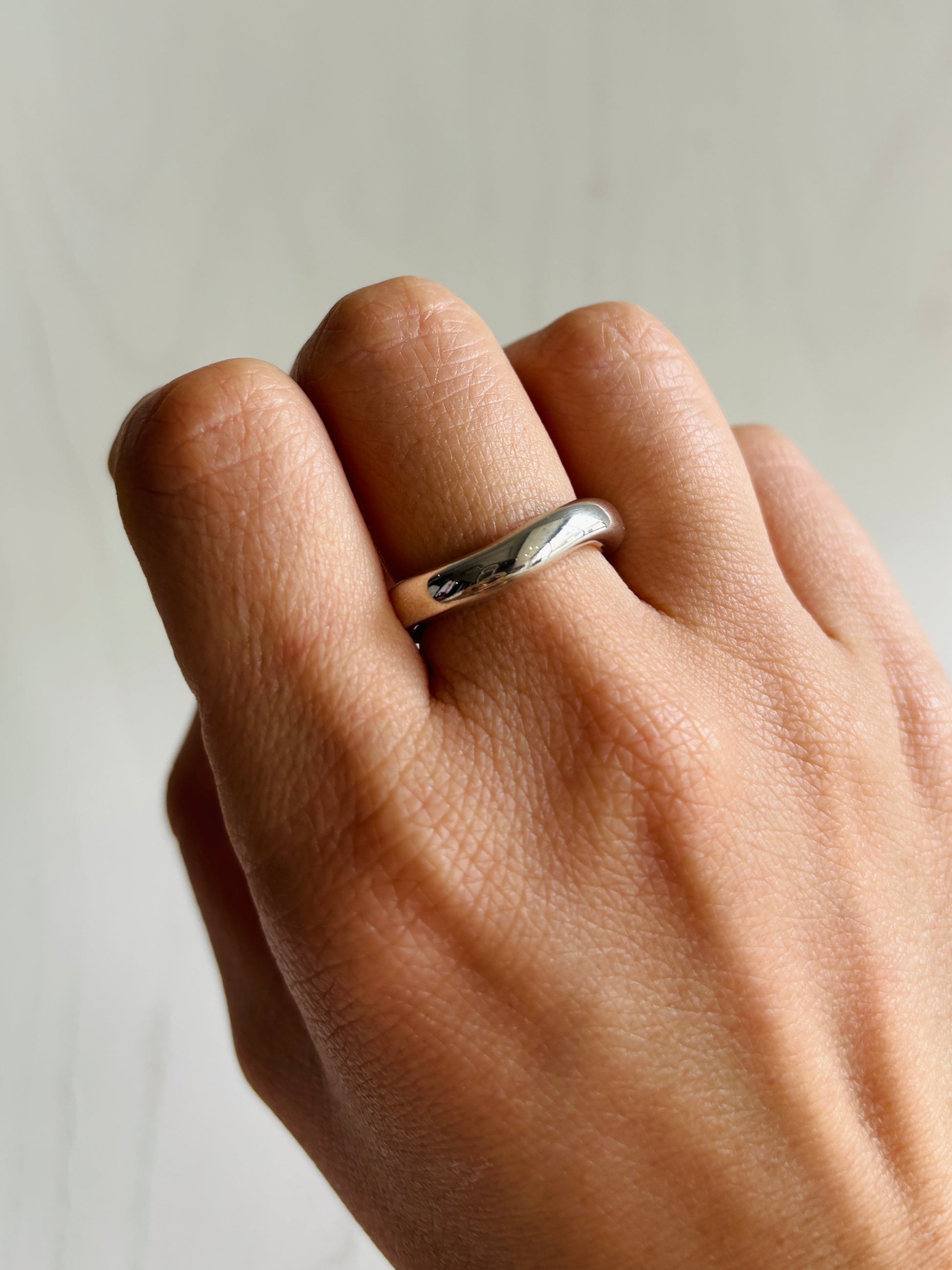 リラックスウェーブリング　＃11号／silver925