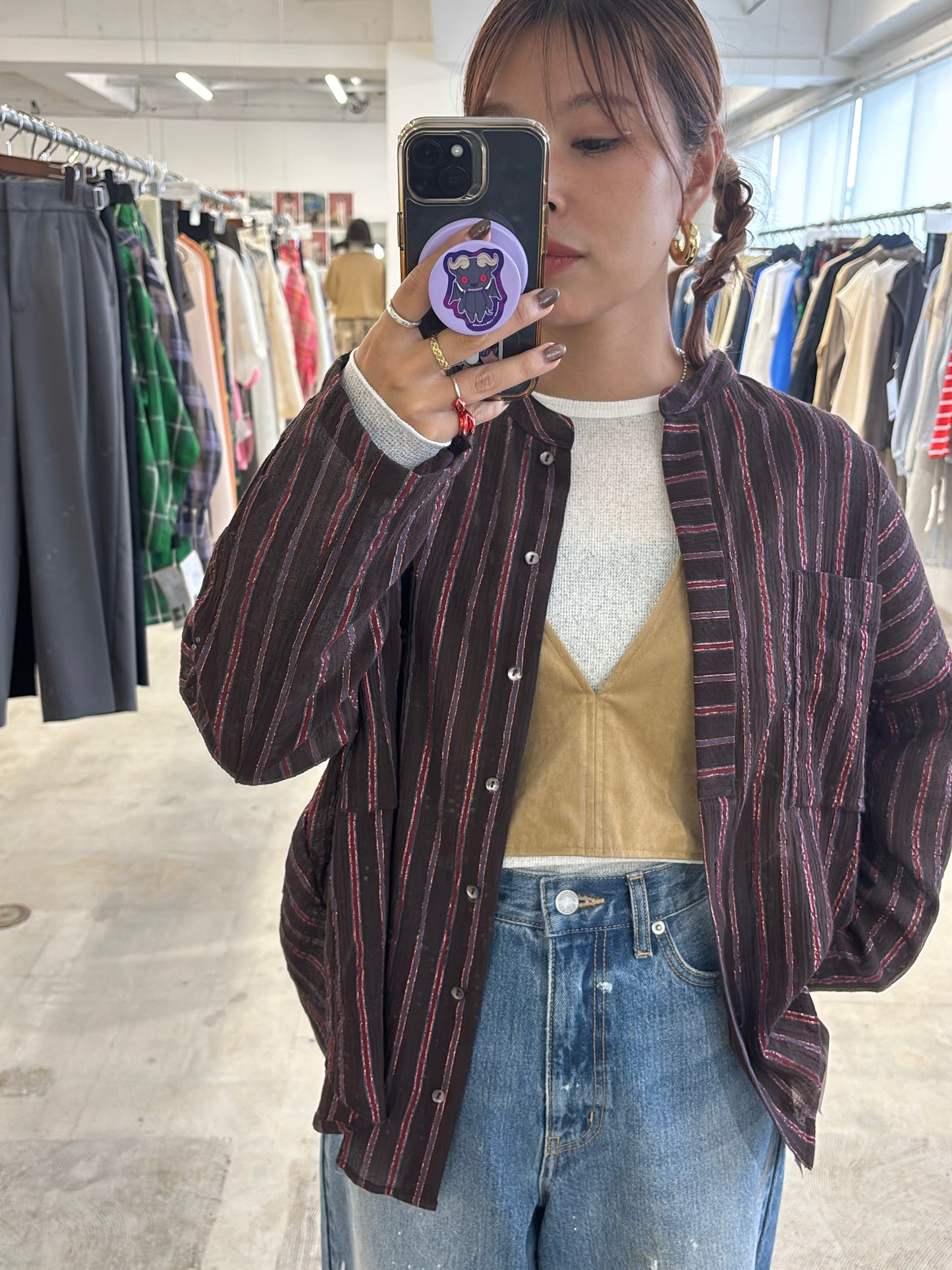 受付終了【予約販売】ECOスウェードベスチェ／8613701／LE MÉLANGE