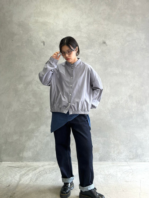 【予約販売】裾ギャザーシャツ／le vent souffle