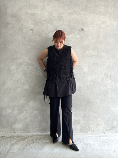 スーパーストレッチフレアパンツ／CYAN tokyo