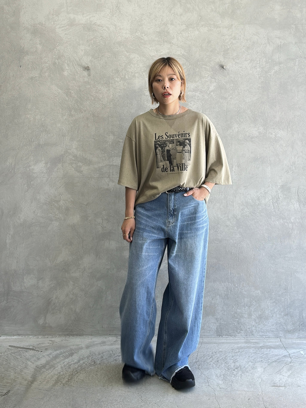 受付終了【予約販売】Les Souvenirs シアー天竺Tシャツ／ING