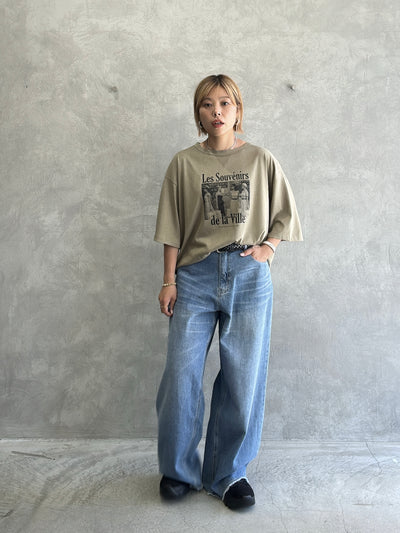 受付終了【予約販売】Les Souvenirs シアー天竺Tシャツ／ING