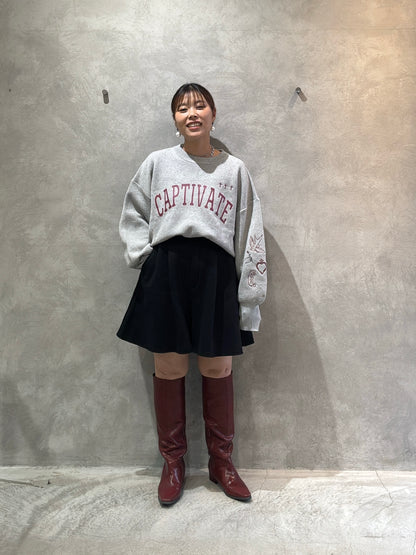 裏起毛フレアショーパン／VERSEAU