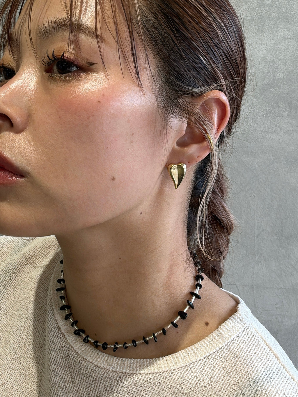 ⚡︎【予約販売】ブラックビーズmixネックレス