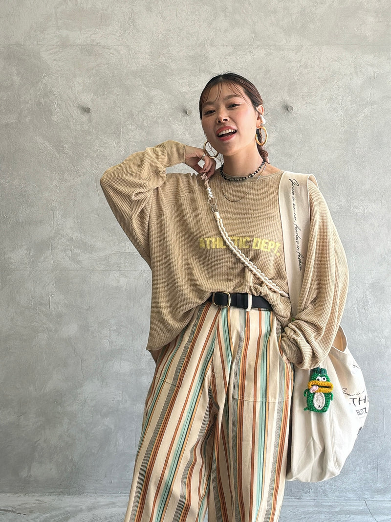【再入荷】ワッフルドルマンロンT／flamingo firm