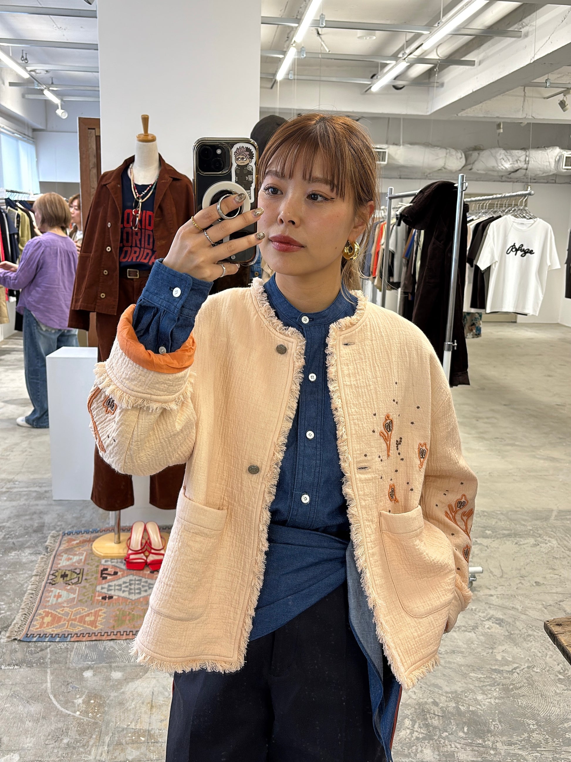 【予約⚡︎販売】刺繍クルーネックジャケット／#8643804／LE MÉLANGE／2026 AW #1