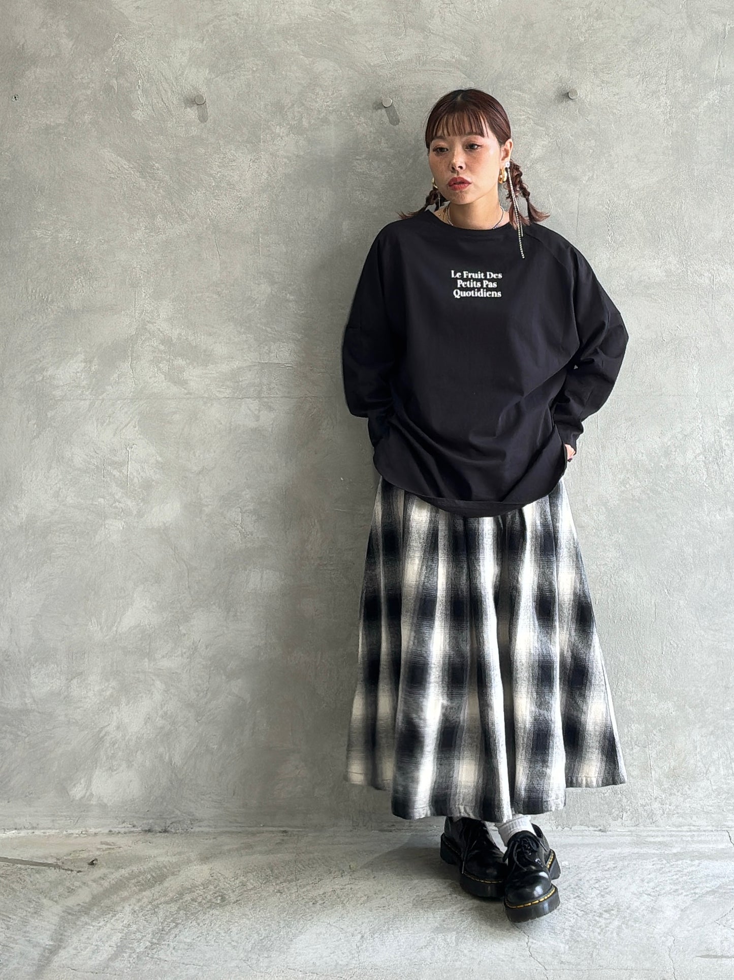 【再入荷】2way（DOG & LOGO）プリントカットソー／Dignite collier