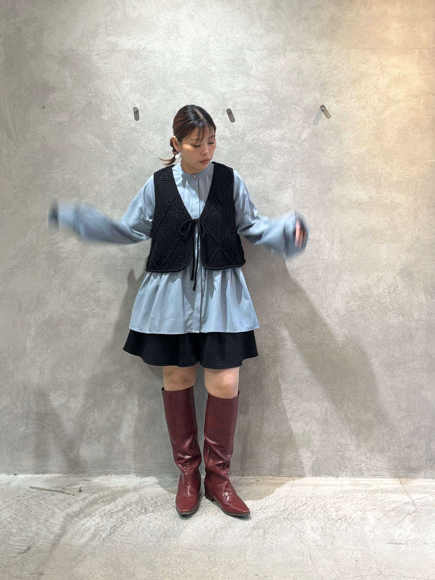 裏起毛フレアショーパン／VERSEAU