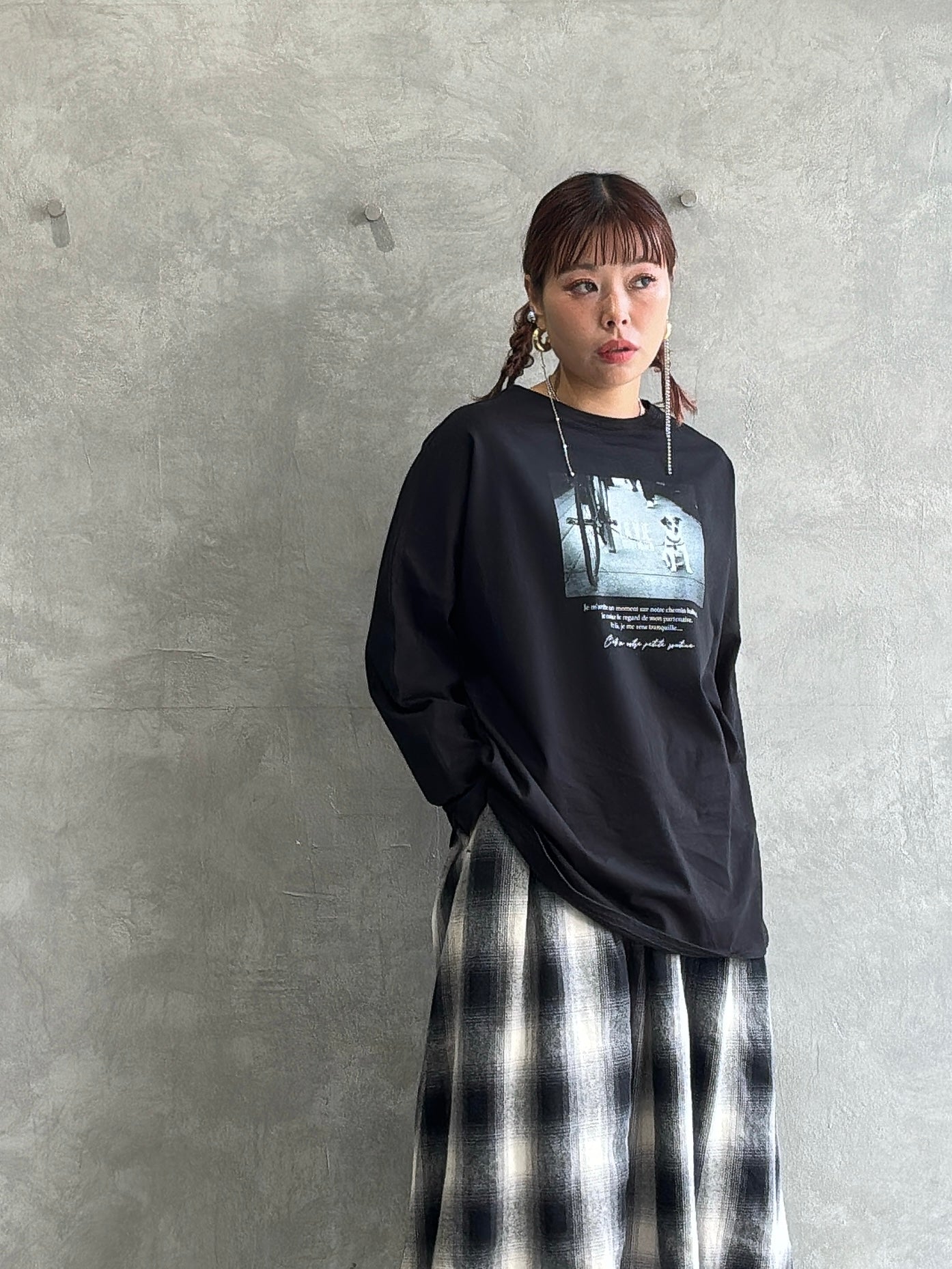 【再入荷】2way（DOG & LOGO）プリントカットソー／Dignite collier