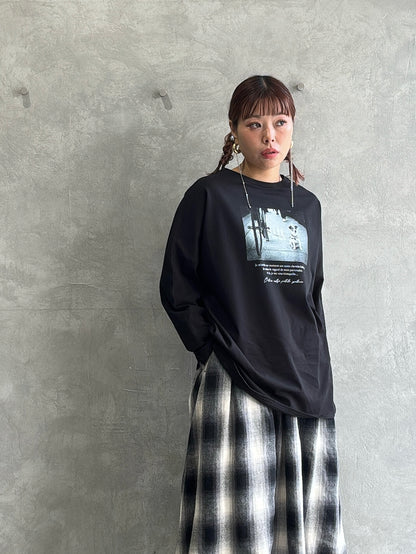 【再入荷】2way（DOG & LOGO）プリントカットソー／Dignite collier