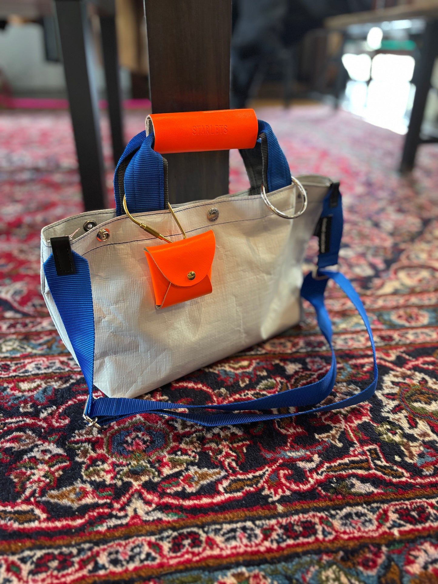 【予約販売】ブルー×チャコール（本体：ホワイト）／FACTORY OMOTO／BASIC TOTE