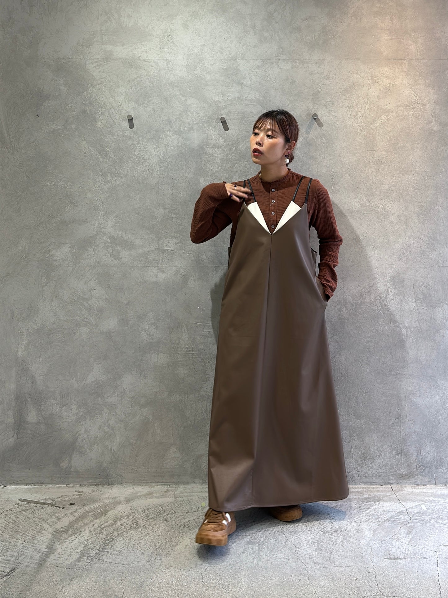 ダブルガーゼノーカラーシャツ／LE MÉLANGE