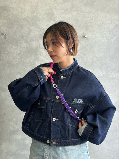 ⭐︎コラボ【予約販売】ザナインズカラーの2way仕様スマホショルダー／ホイップウェーブ＆パール／受注生産