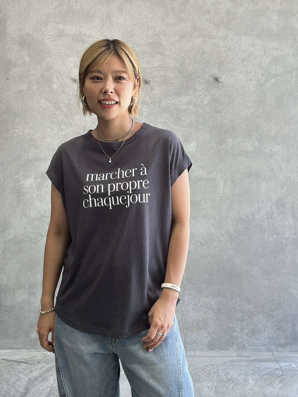 受付終了【予約販売】marcher シアー天竺ソフトフレンチTシャツ／ING