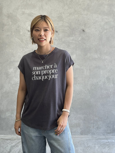 受付終了【予約販売】marcher シアー天竺ソフトフレンチTシャツ／ING