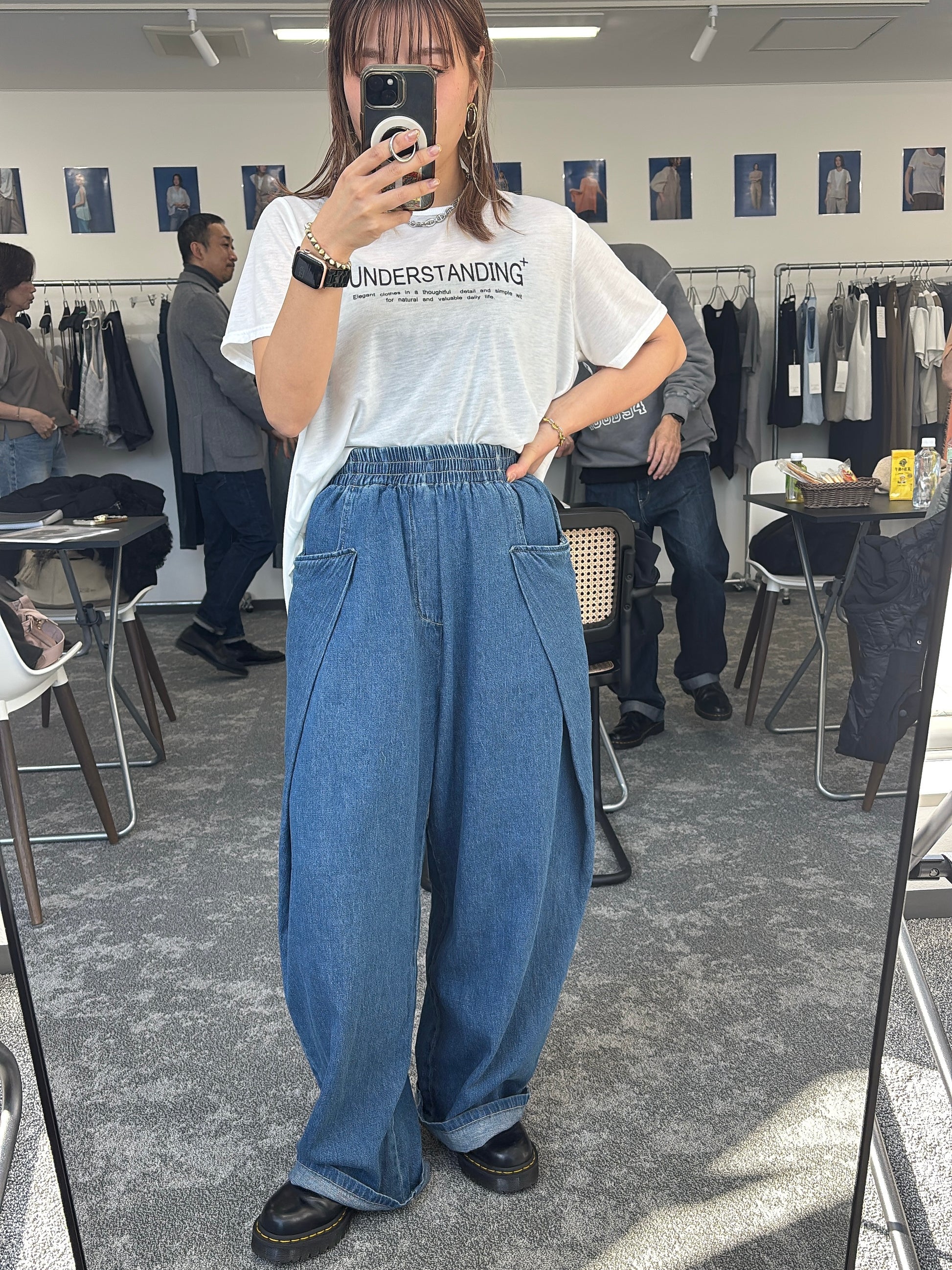 【予約販売】オーバータックリネンデニムワイド／601464／CYAN tokyo／2026 SS#2