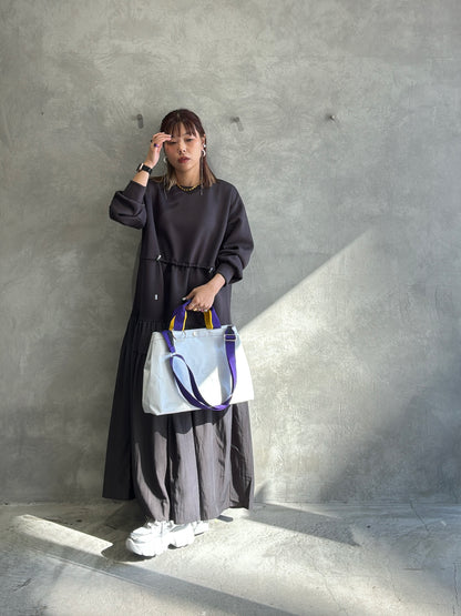 ウエストドロストドッキングワンピース／LHELBIE