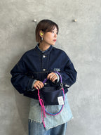 受付終了⭐︎コラボ【予約販売】ザナインズカラーの2way仕様スマホショルダー／ホイップウェーブ＆パール／受注生産
