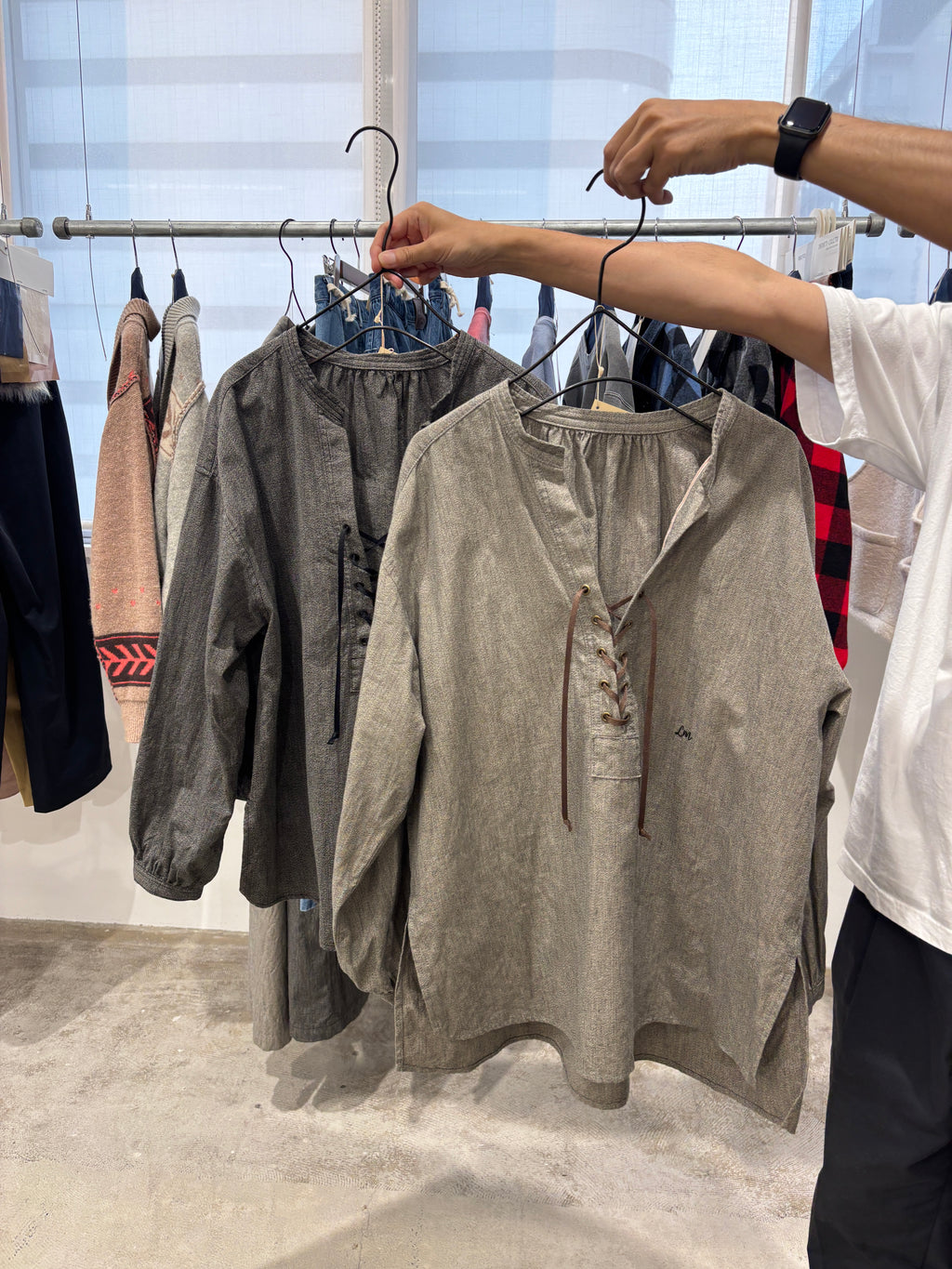 受付終了【予約⚡︎販売】杢シャンブレープルオーバーシャツ／8653204／LE MÉLANGE／2026 AW #2