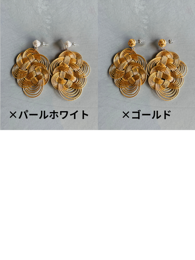 結び屋虹園×No.9コラボ限定仕様／3・6・９の揺れるピアス（ピアス・イヤリング）