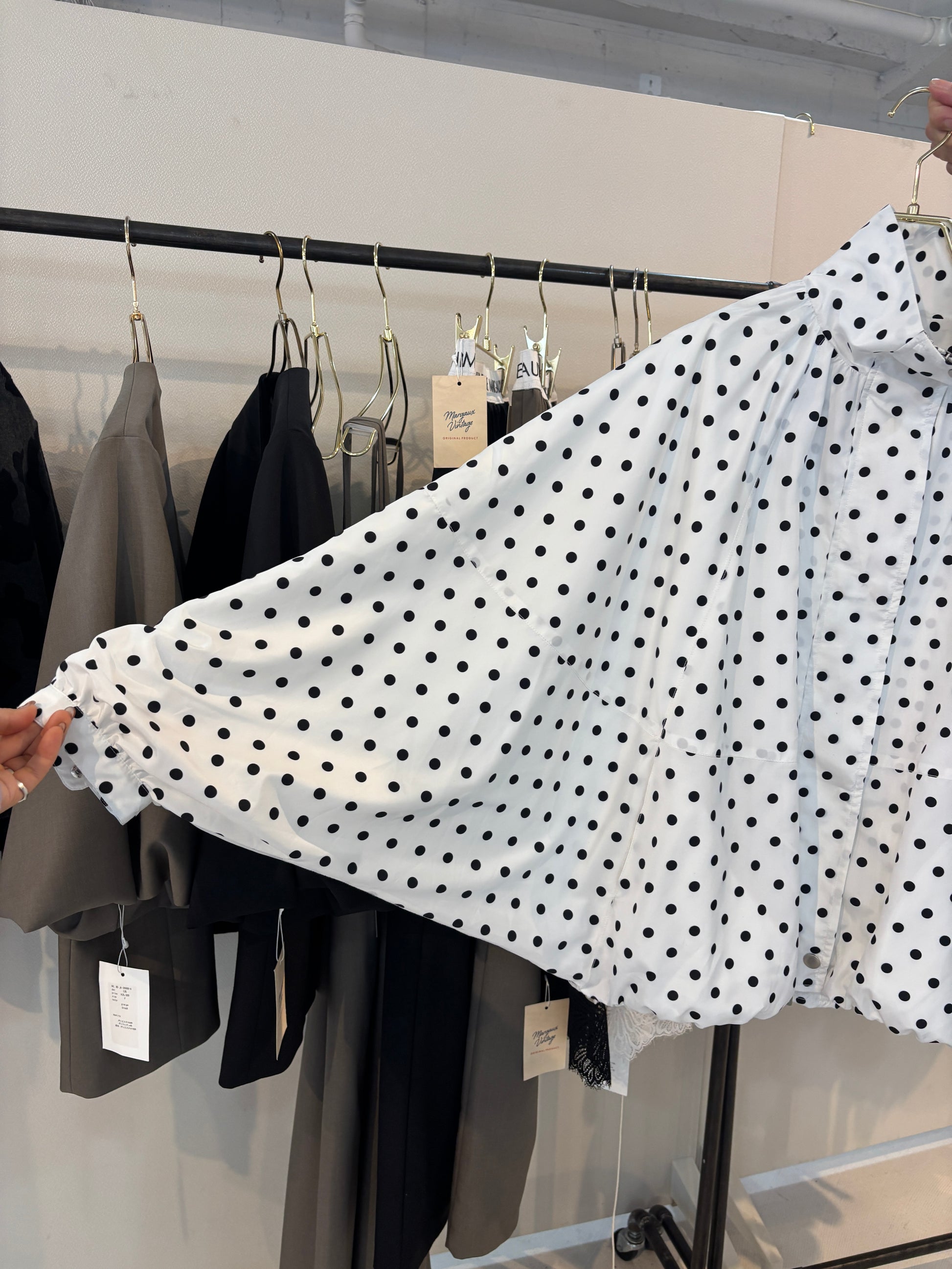 【予約⚡︎販売】ドットブルゾン／MG JK-26096-A／MARGAUX VINTAGE／2026 AW＃1