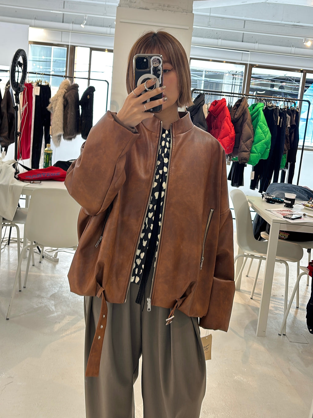 受付終了【予約⚡︎販売】ハート柄パディングベスト／MG JK-26086-A／MARGAUX VINTAGE／2026 AW＃1