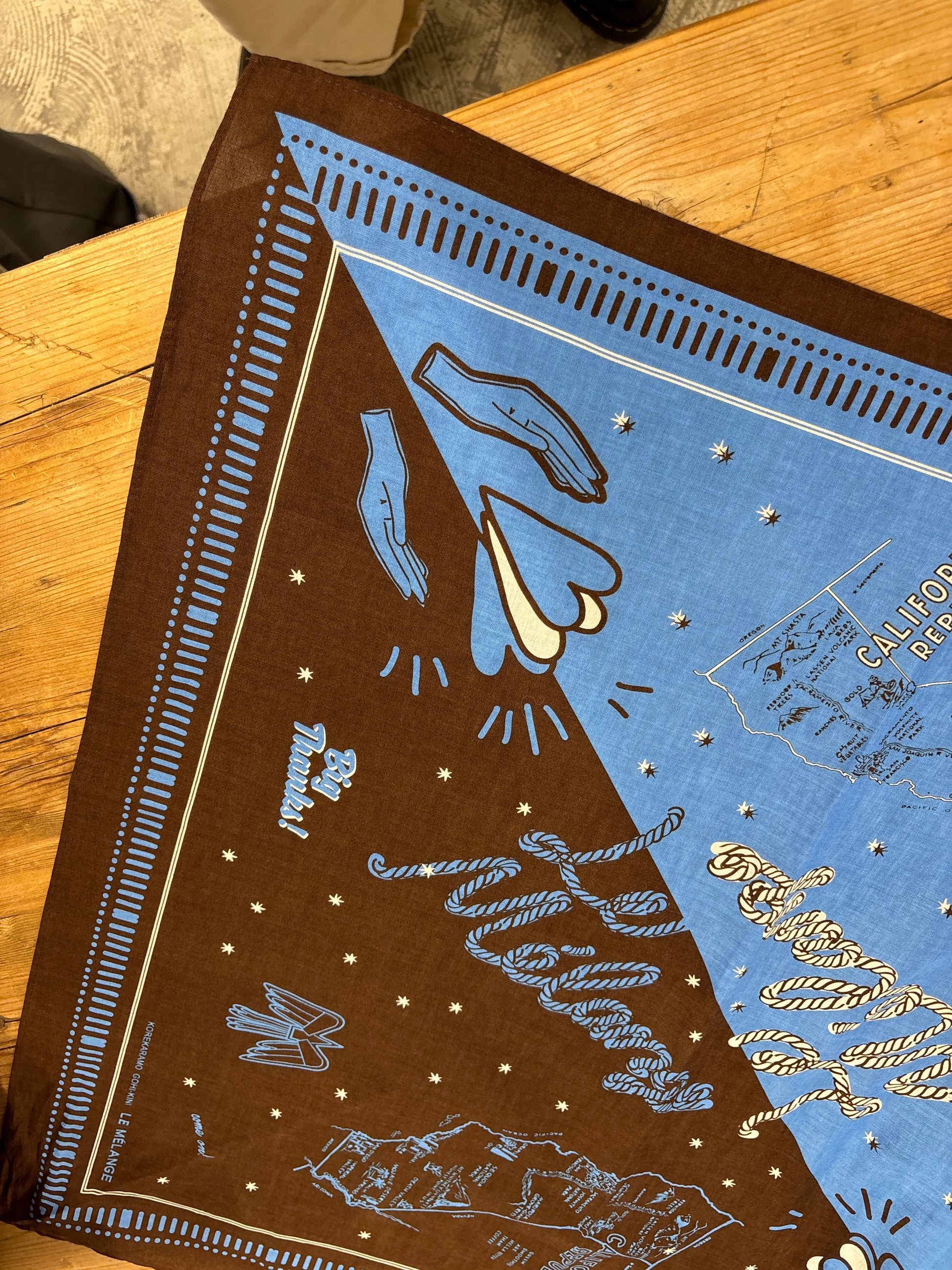 受付終了【予約販売】大判バンダナ／8628001／LE MÉLANGE／2026 SS#2