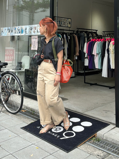 プリントコットンツイルパンツ／LE MÉLANGE