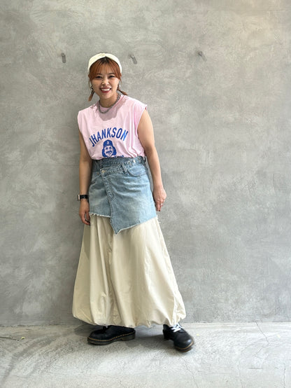 2wayナイロンバルーンスカート