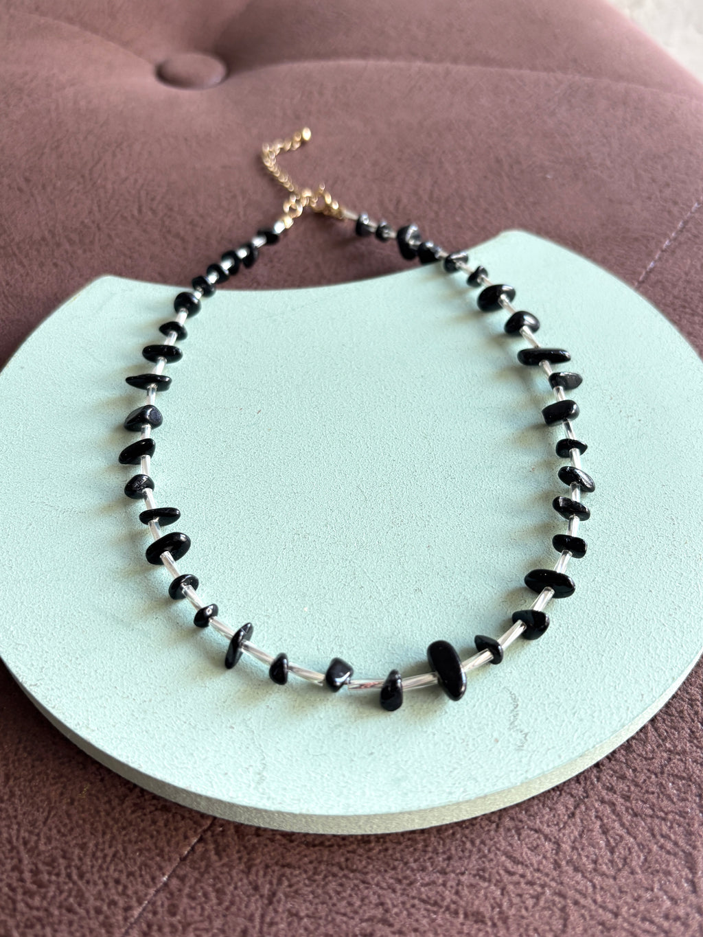 ⚡︎【予約販売】ブラックビーズmixネックレス