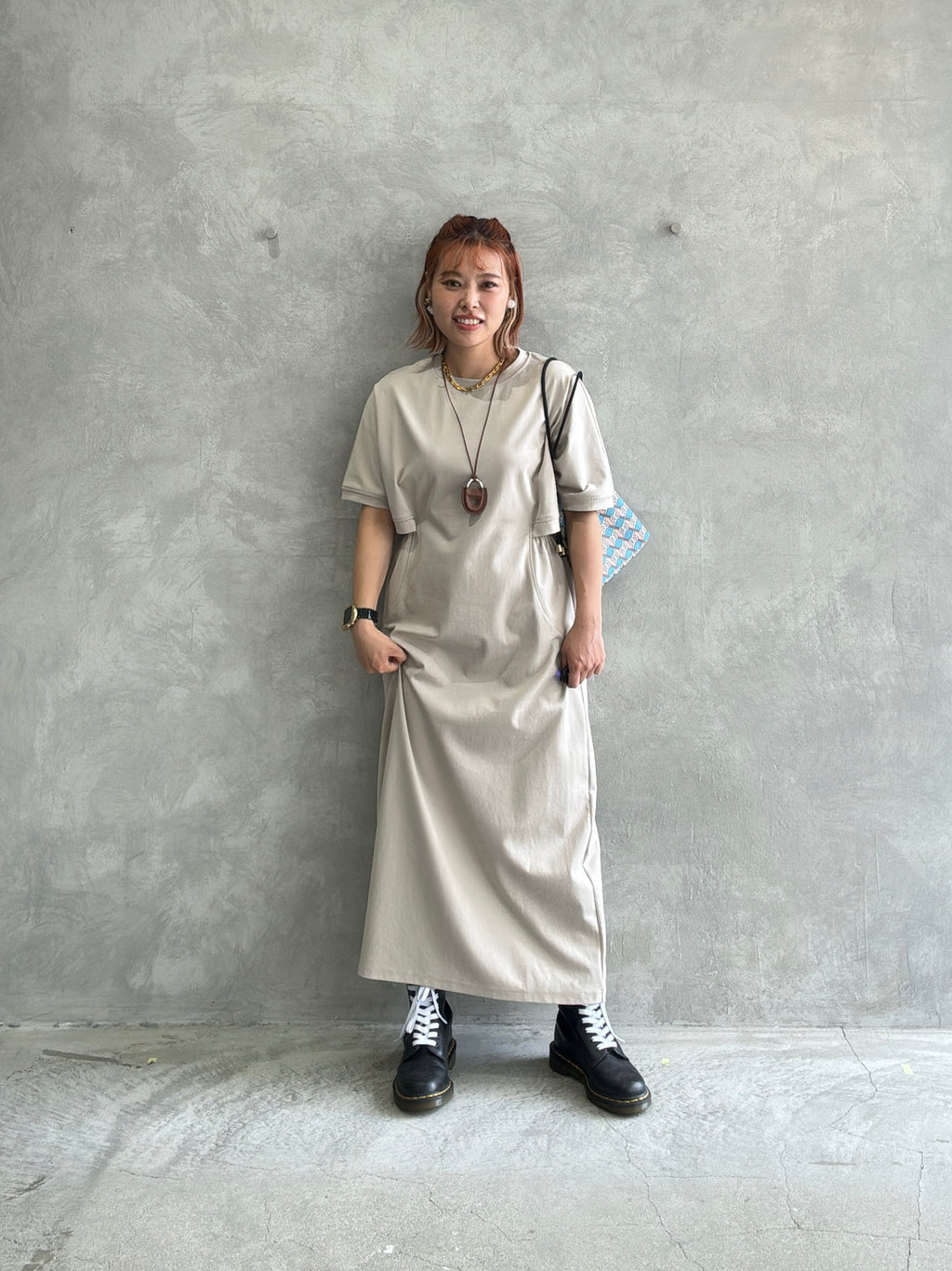 ウエストカッティングワンピース／Dignite collier／MNMS
