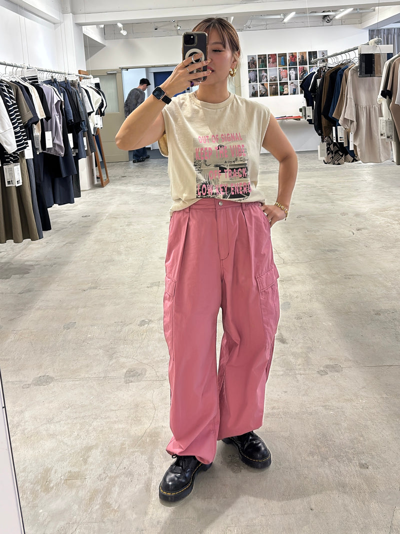 カーゴパンツ（無地・花柄）／8623504・8623505／LE MÉLANGE