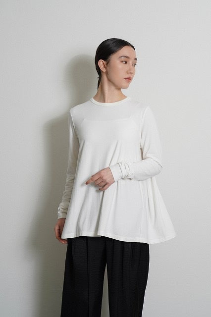 【予約⚡︎販売】バックギャザーワームロングカットソー／604505／CYAN tokyo／2026 AW#1