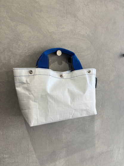 【予約販売】ブルー×チャコール（本体：ホワイト）／FACTORY OMOTO／BASIC TOTE