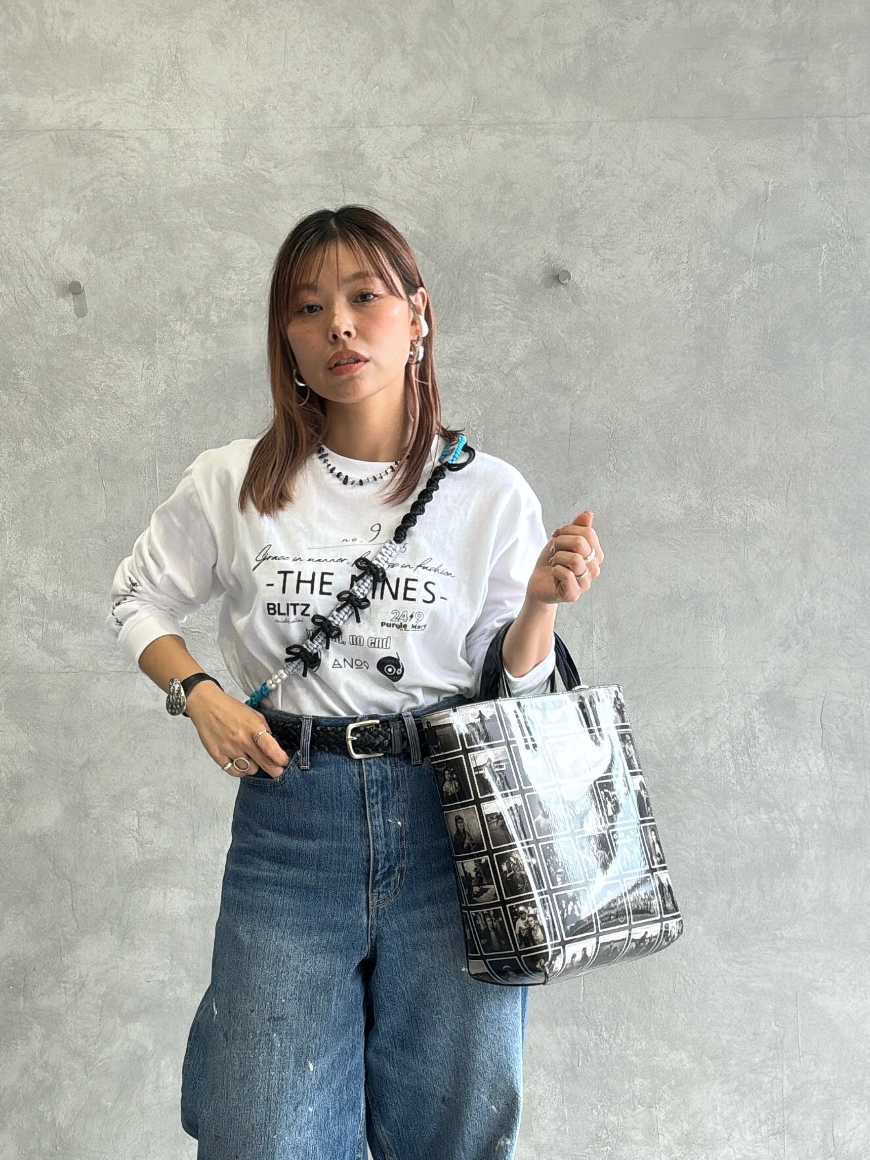 アートプリント２way台形トートバッグ