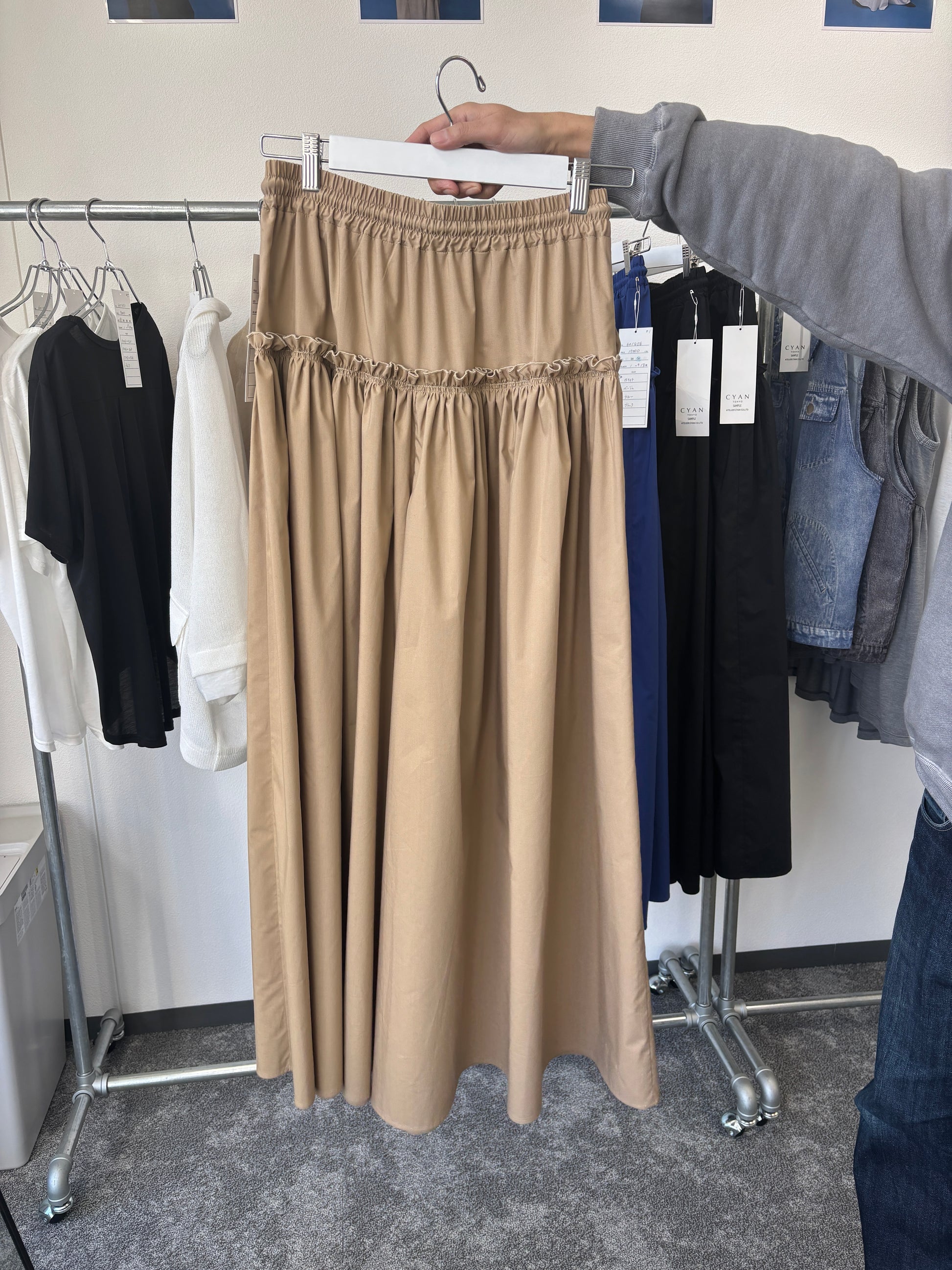 【予約販売】フリルギャザーバギーパンツ／601456／CYAN tokyo／2026 SS#2