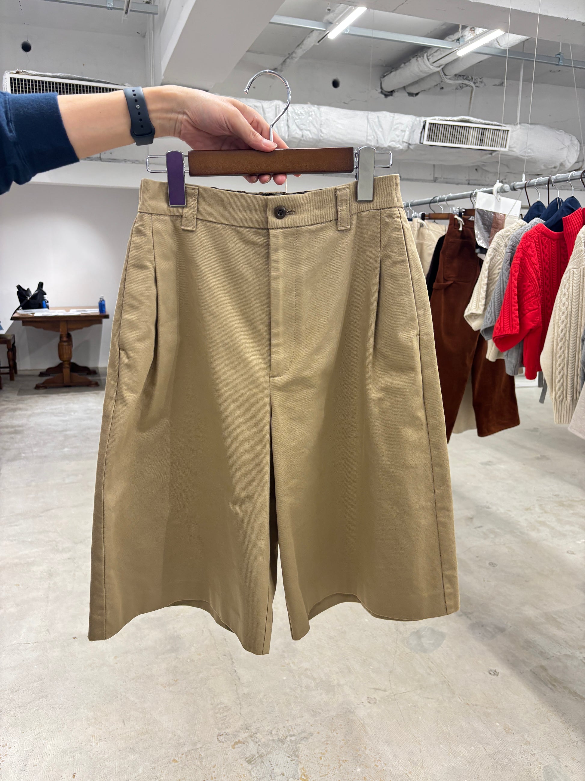 【予約⚡︎販売】コットンツイルハーフパンツ／#8643502／LE MÉLANGE／2026 AW #1