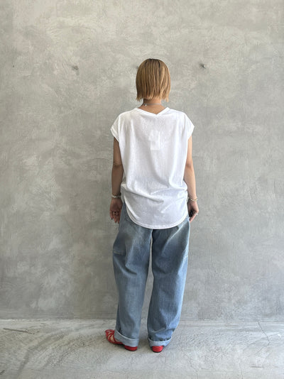 受付終了【予約販売】marcher シアー天竺ソフトフレンチTシャツ／ING