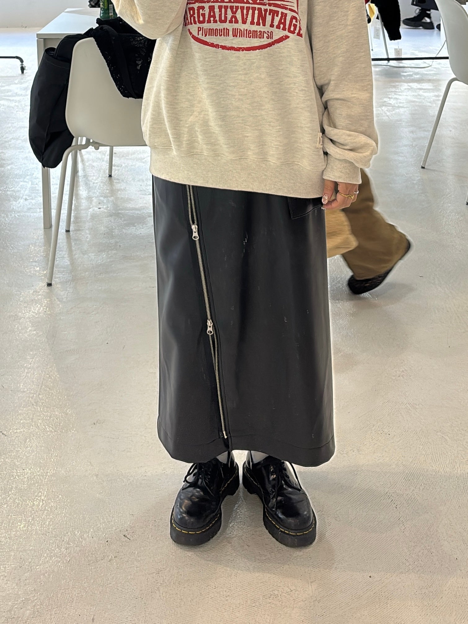 【予約⚡︎販売】レザーラップスカート／MG SK-26135-A／MARGAUX VINTAGE／2026 AW＃2