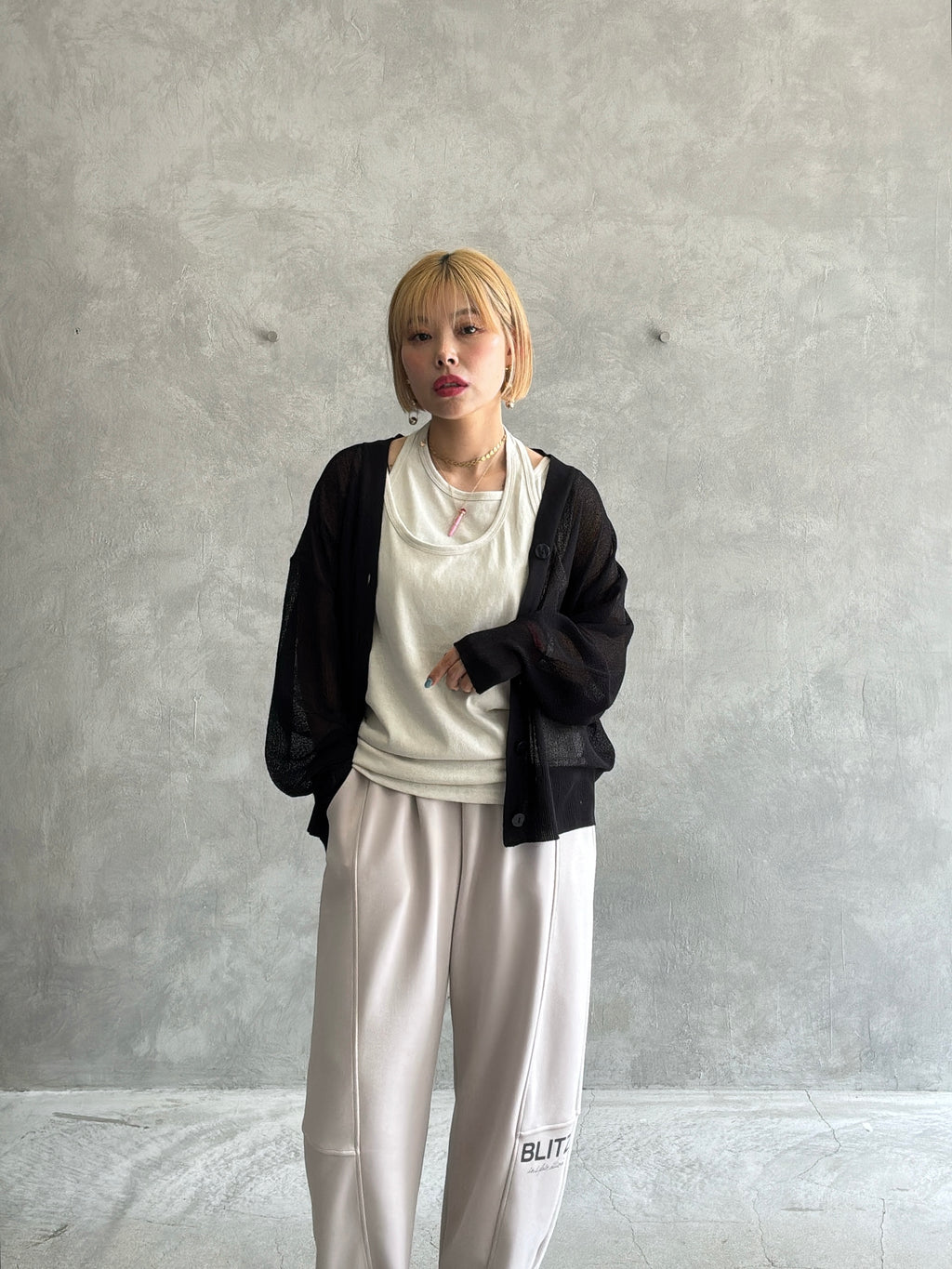 レイヤードタンクトップ／ANNA KERRY