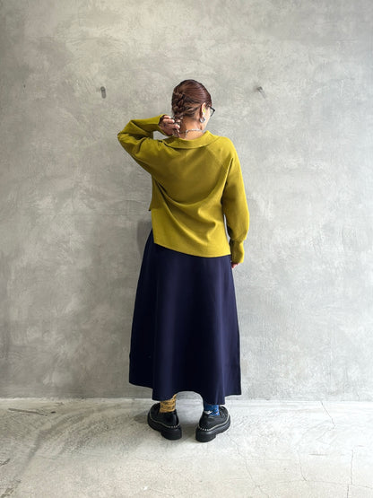 ミラノリブフレアスカート／palm RICHE