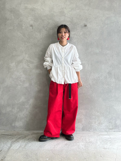 ギャザーバルーンシャツ／604489／CYAN tokyo／2026 AW#1