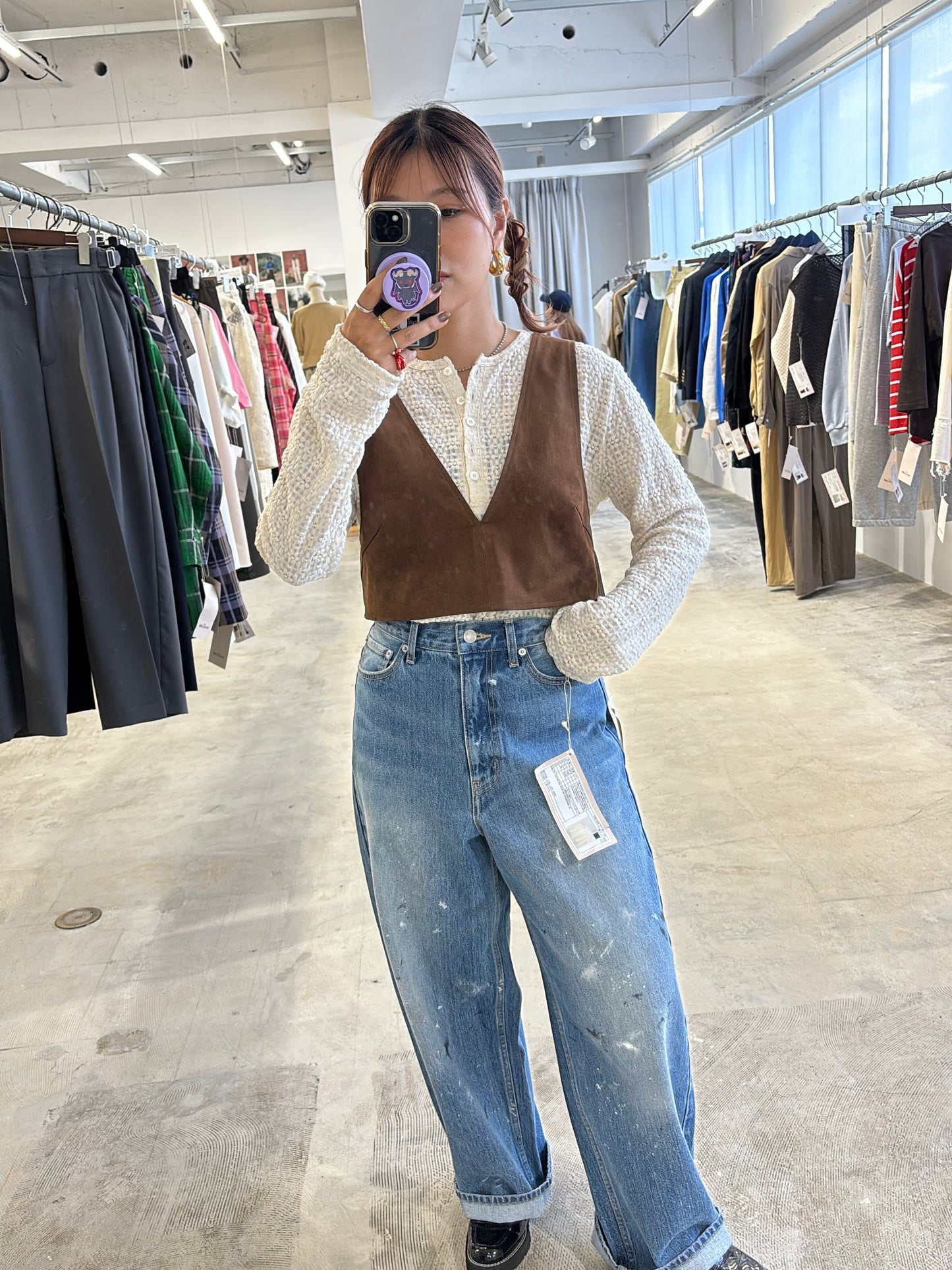 受付終了【予約販売】ヘンリーネックカットソー／8611002／LE MÉLANGE