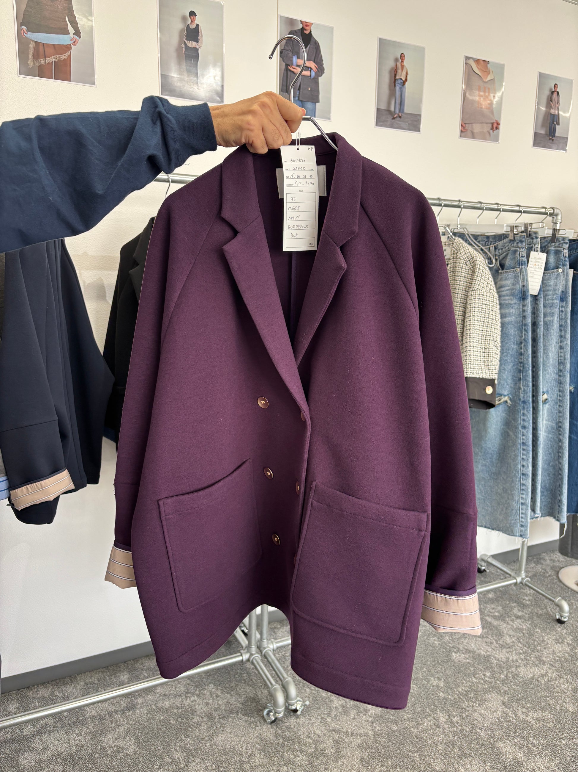 【予約⚡︎販売】マイクロフリースWジャケット／604513／CYAN tokyo／2026 AW#1