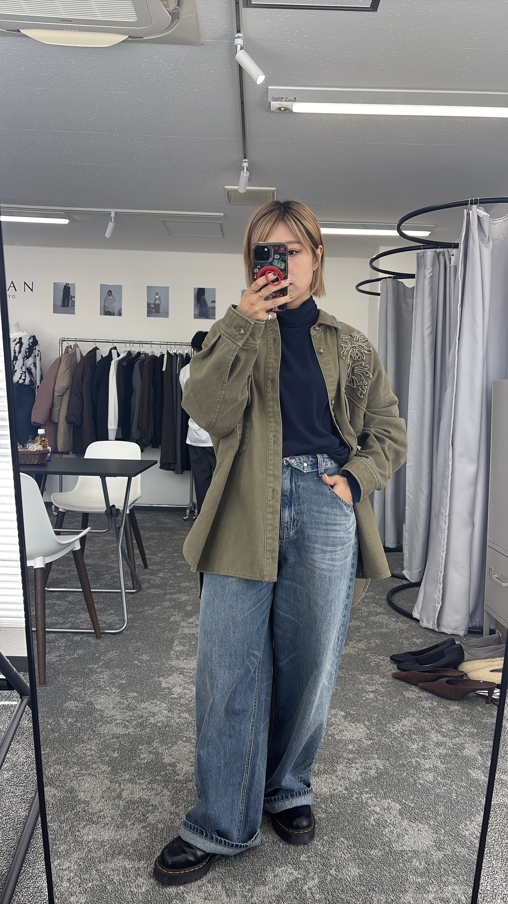【予約⚡︎販売】ロールウエストワイドデニム／607534／CYAN tokyo／2026 AW#2
