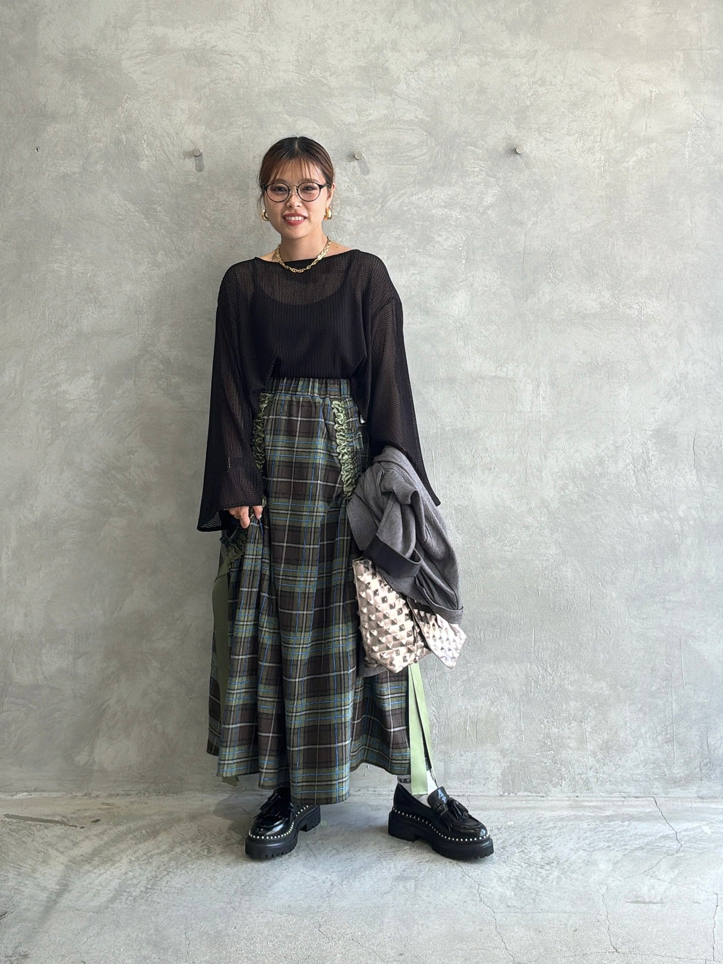 メッシュフレアプルオーバー／Anna Kerry