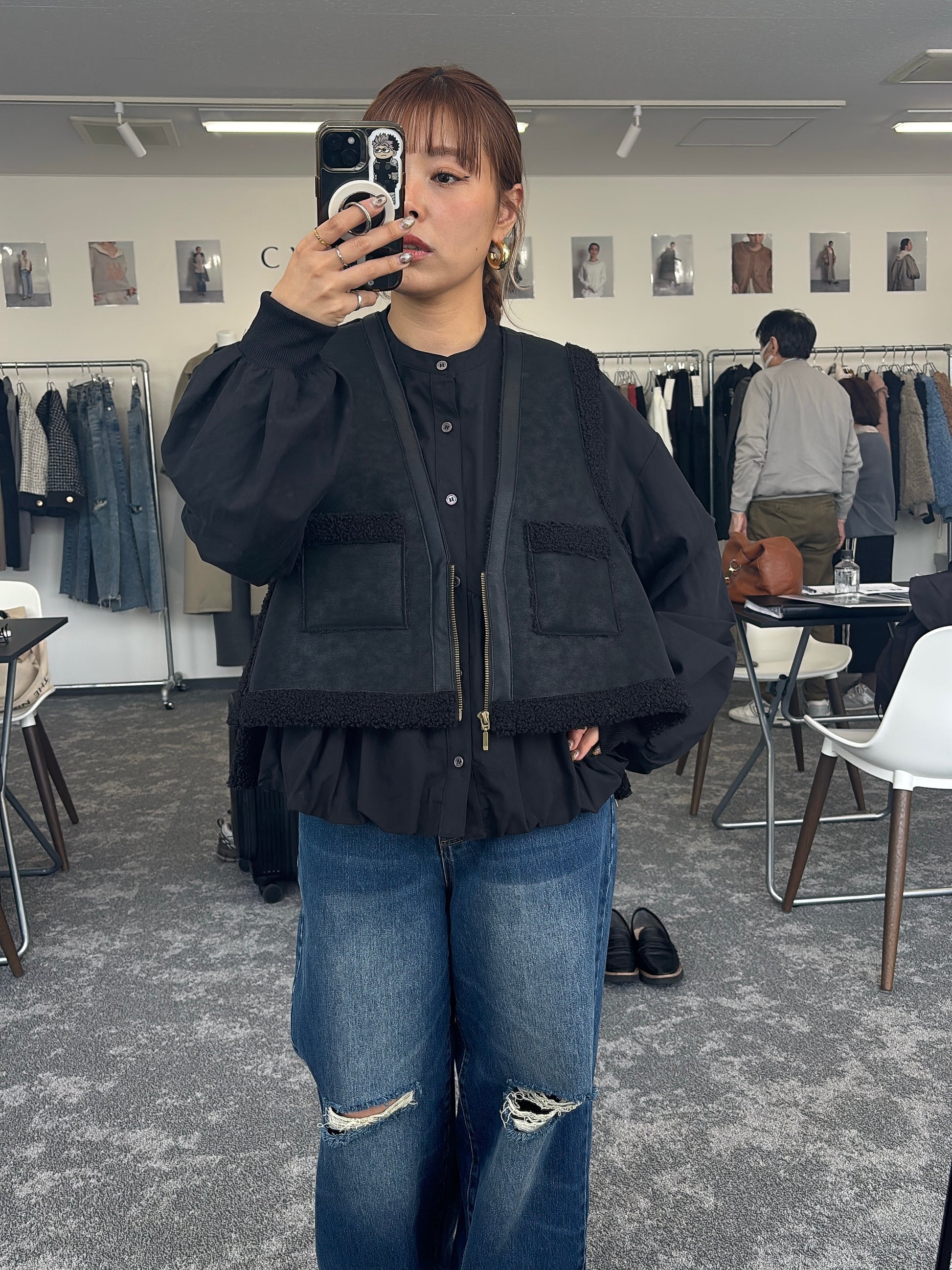 【予約⚡︎販売】ギャザーバルーンシャツ／604489／CYAN tokyo／2026 AW#1